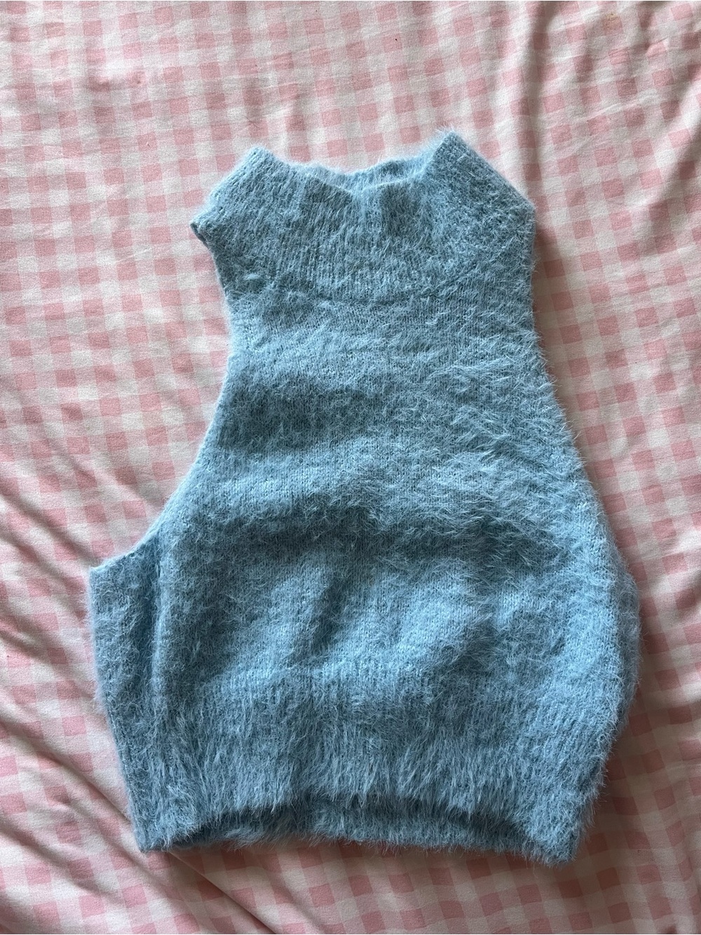 Knit Tank in Light Blue